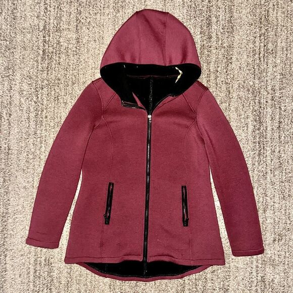Steve Madden Women's Vintage Purple Fleece Full Zip Hoodie Size XL - Picture 1 of 10